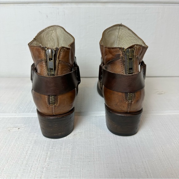 Freebird by Steven Phlow Ankle Boot Sz 7 Brown Western Booties Leather - Picture 6 of 11